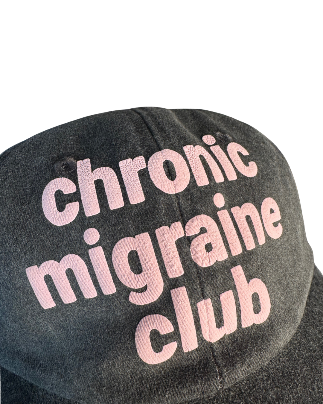 Chronic Migraine Club Hat | Vintage Denim Hat