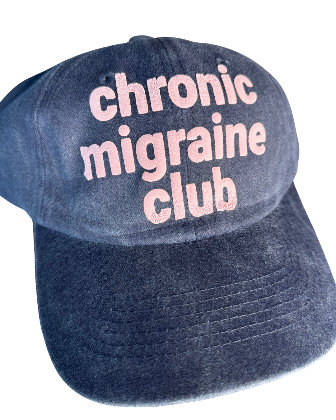 Chronic Migraine Club Hat | Vintage Denim Hat