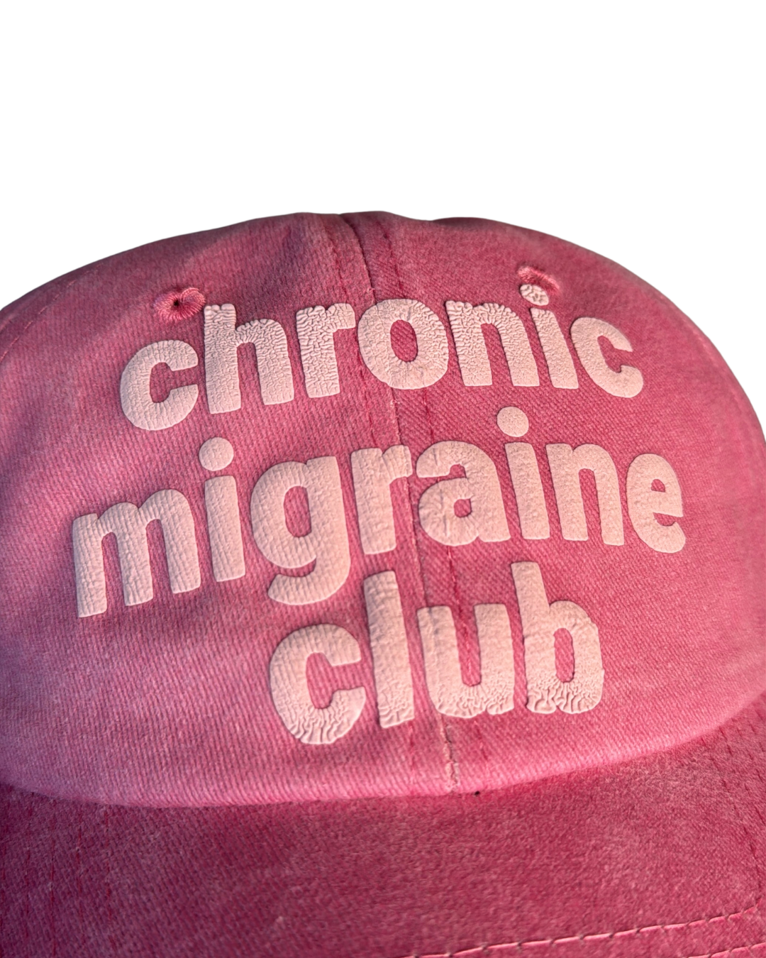 Chronic Migraine Club Hat | Vintage Denim Hat