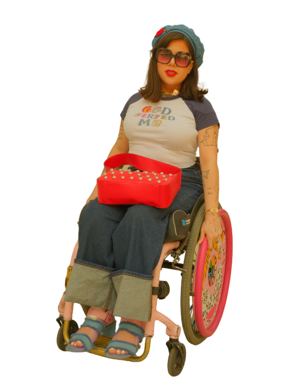 God Nerfed Me Raglan Baby Tee (Crop Top)