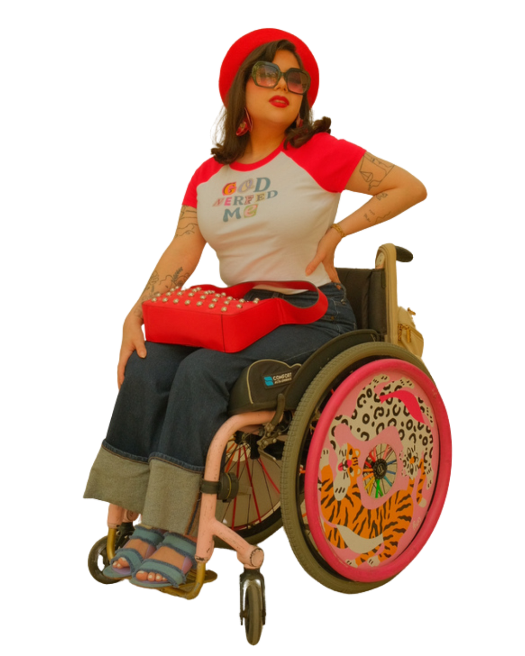 God Nerfed Me Raglan Baby Tee (Crop Top)