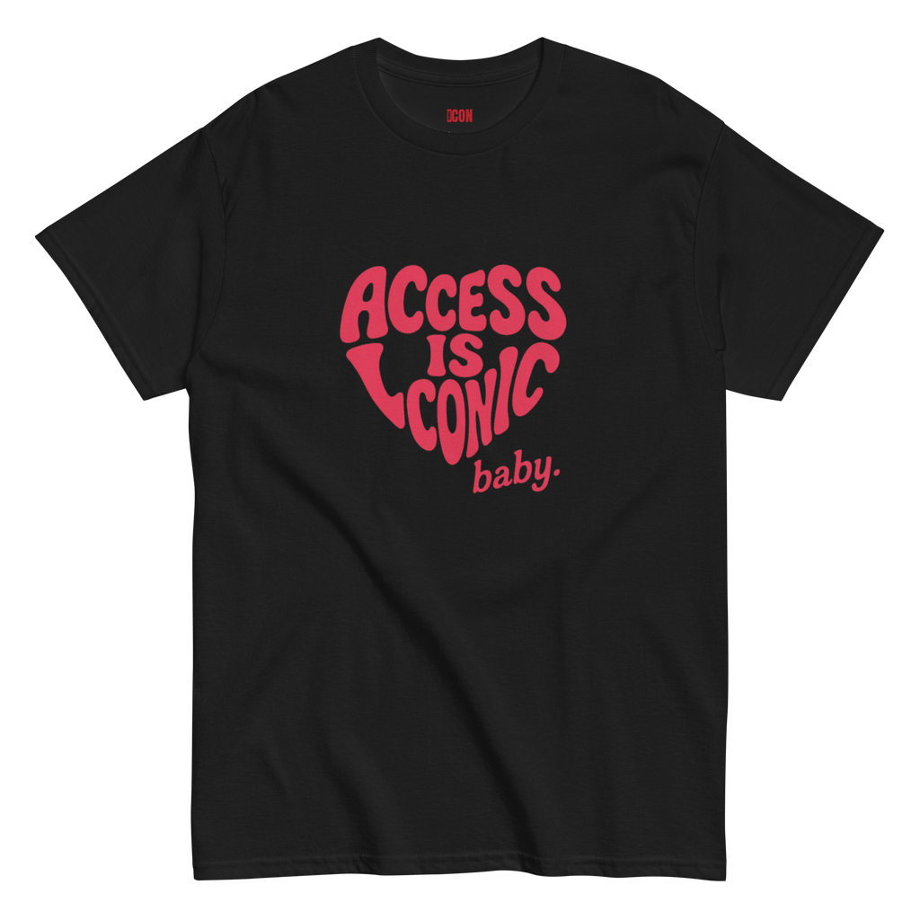 Access is Iconic Baby™ Tee (Regular Length) | Red Text