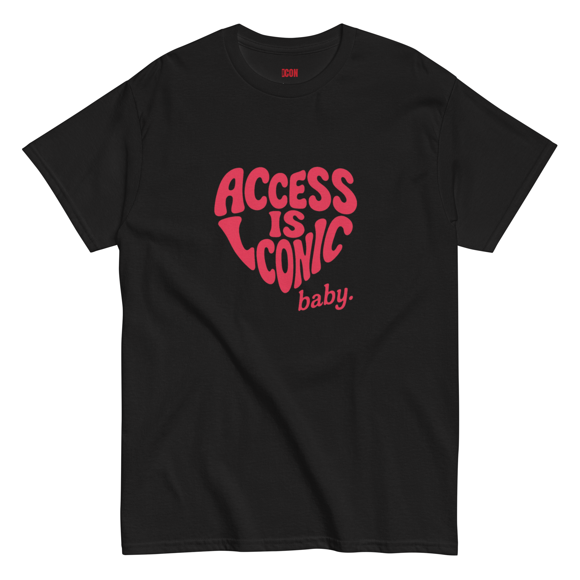 Access is Iconic Baby™ Tee (Regular Length) | Red Text