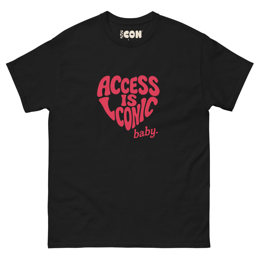 Access is Iconic Baby™ Tee (Regular Length) | Red Text