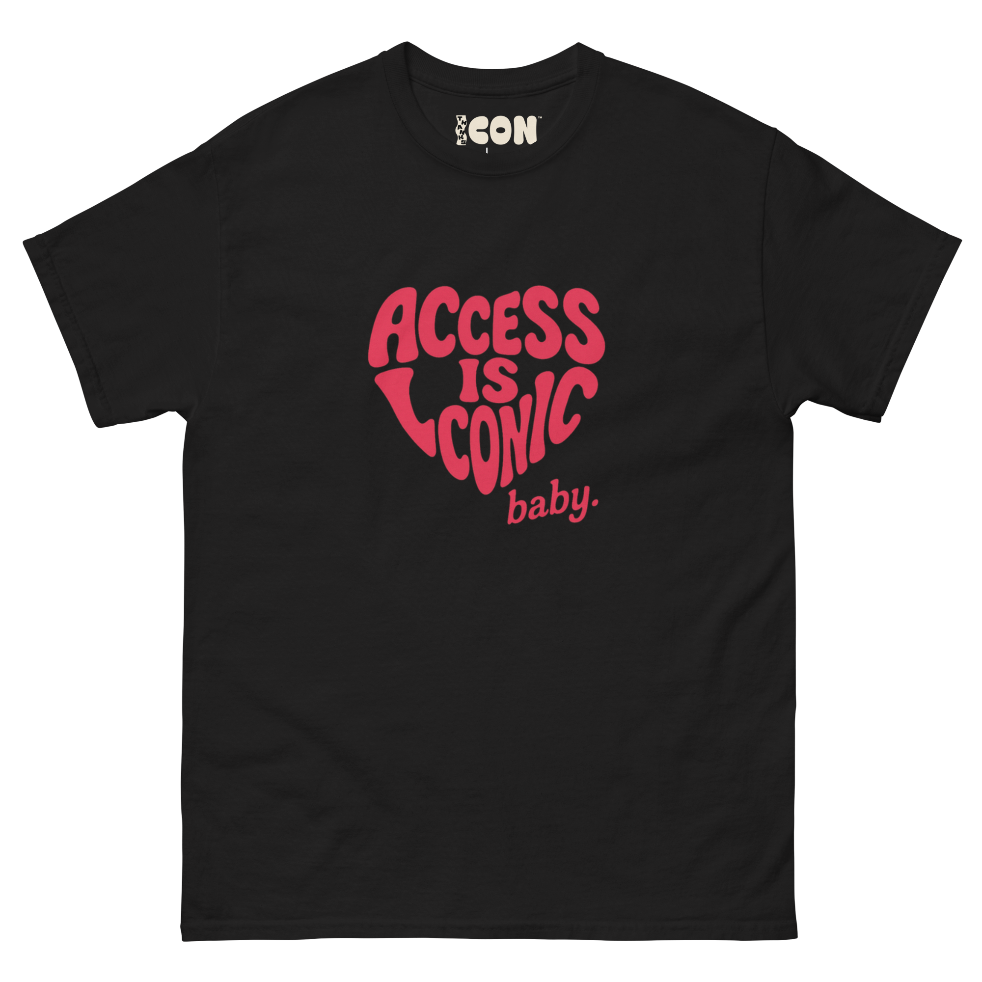 Access is Iconic Baby™ Tee (Regular Length) | Red Text