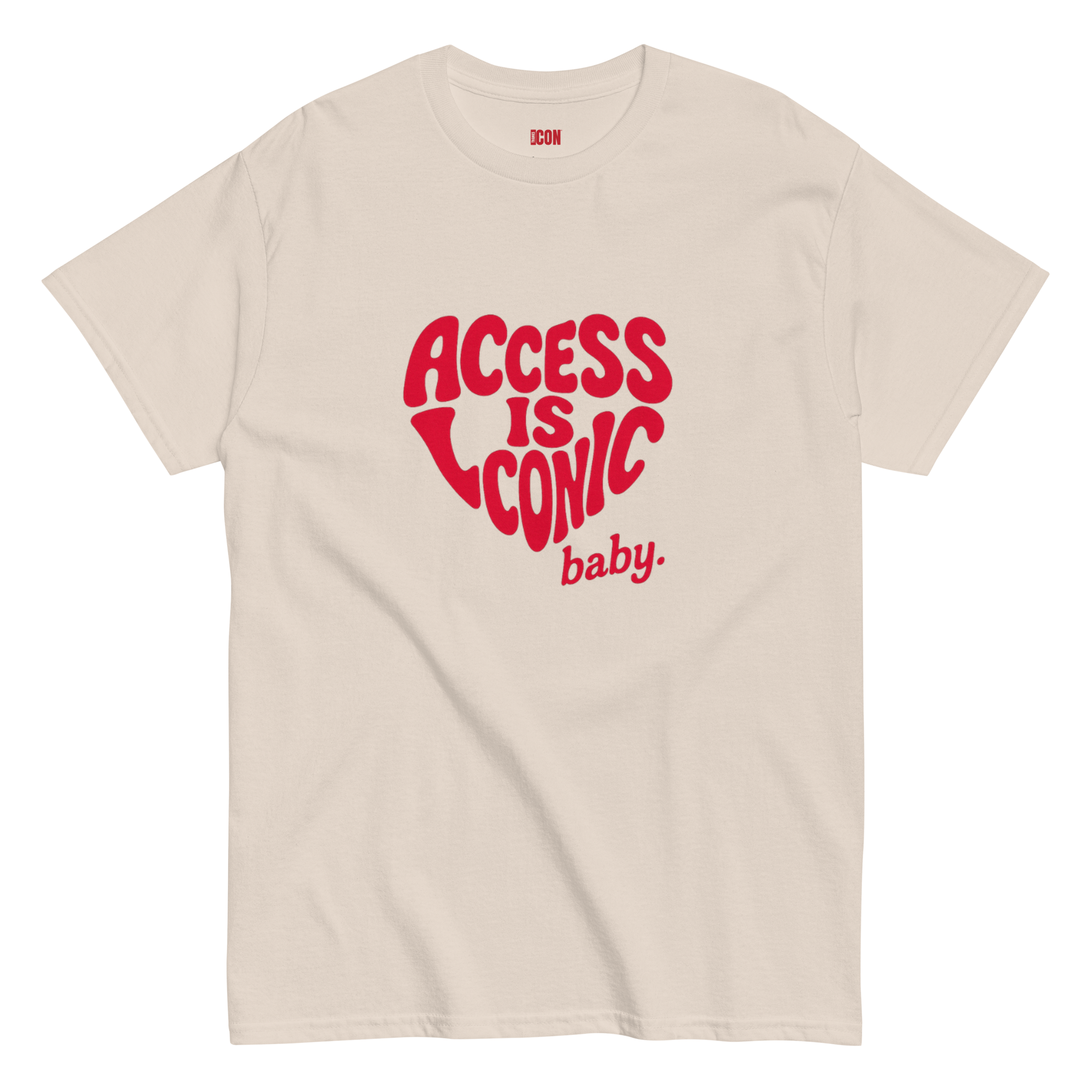 Access is Iconic Baby™ Tee (Regular Length) | Red Text