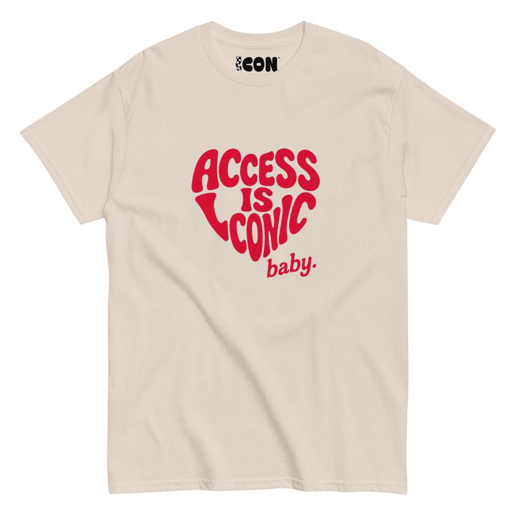 Access is Iconic Baby™ Tee (Regular Length) | Red Text