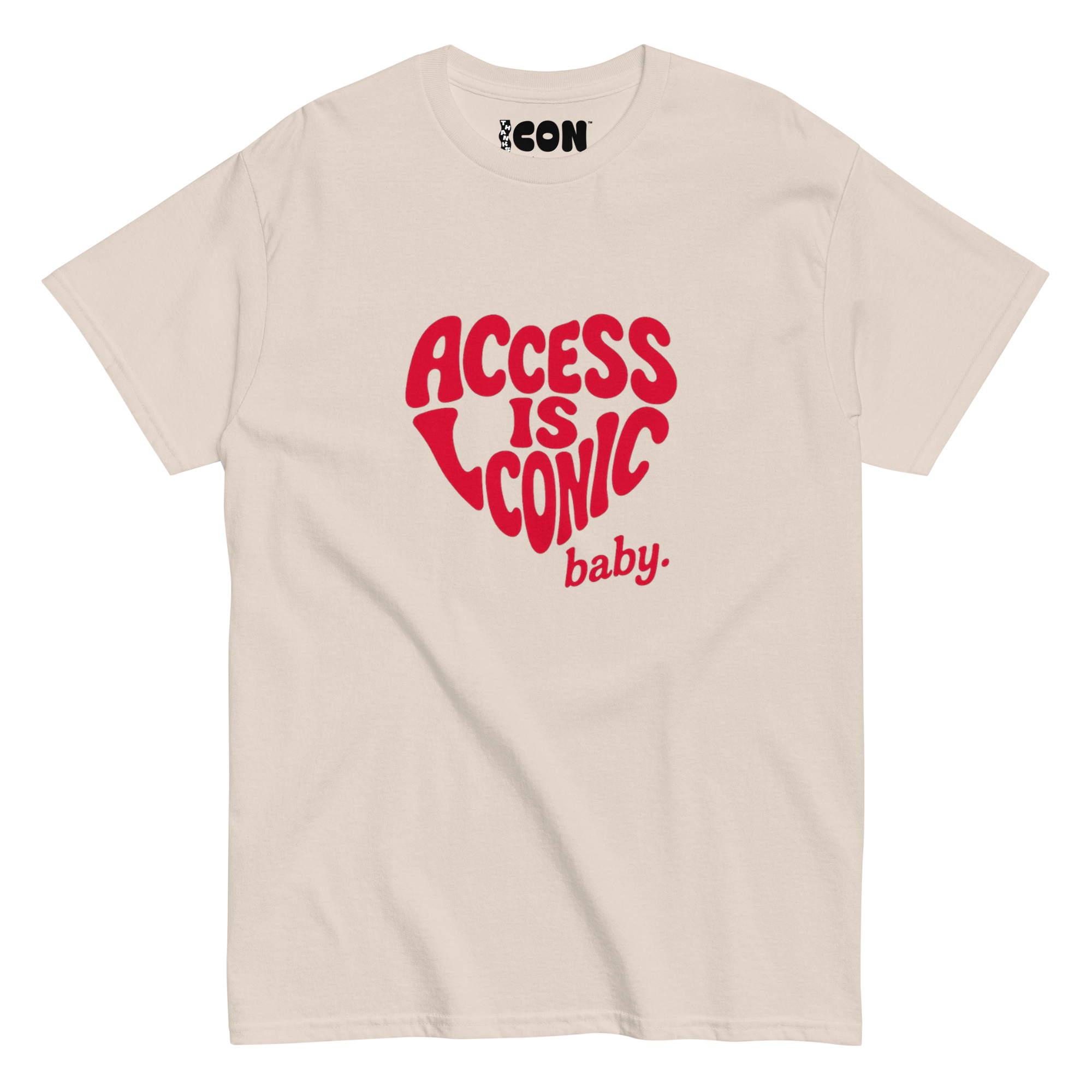 Access is Iconic Baby™ Tee (Regular Length) | Red Text