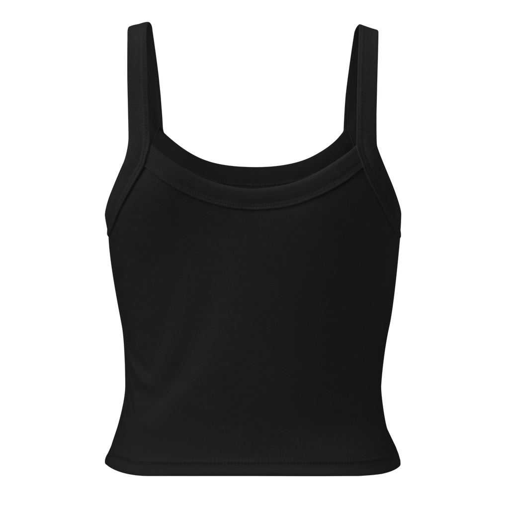 back of black tank top