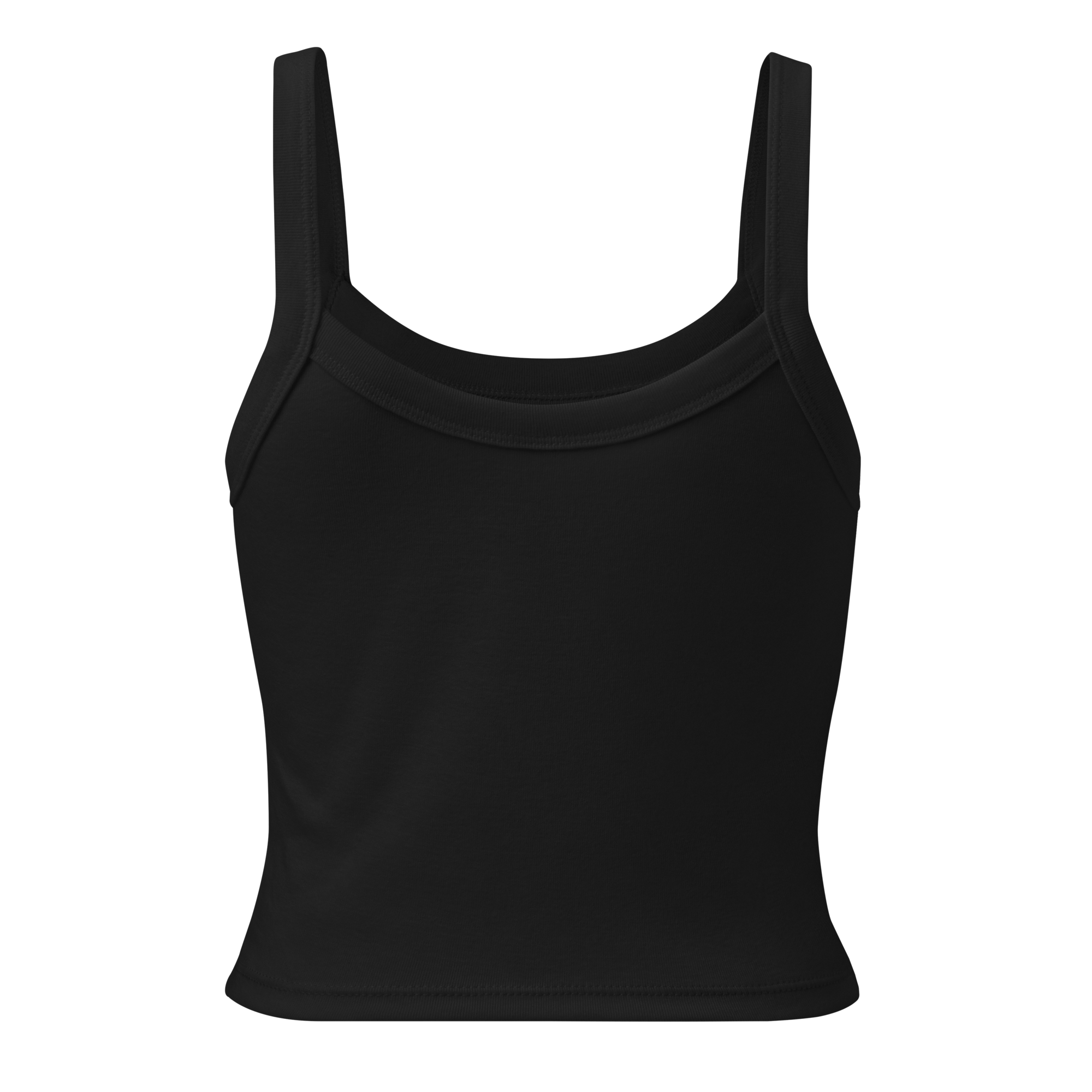 back of black tank top