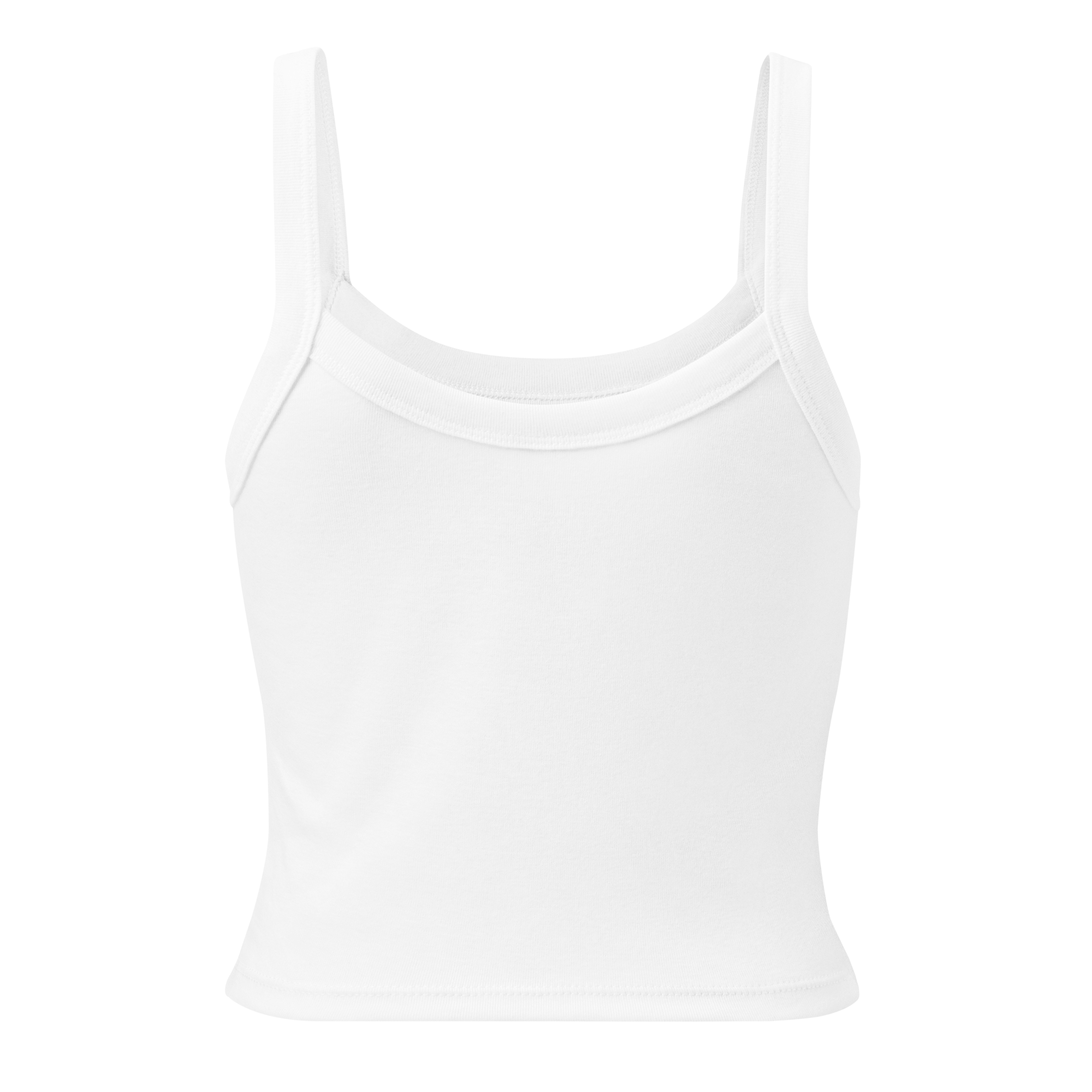back of white tank top